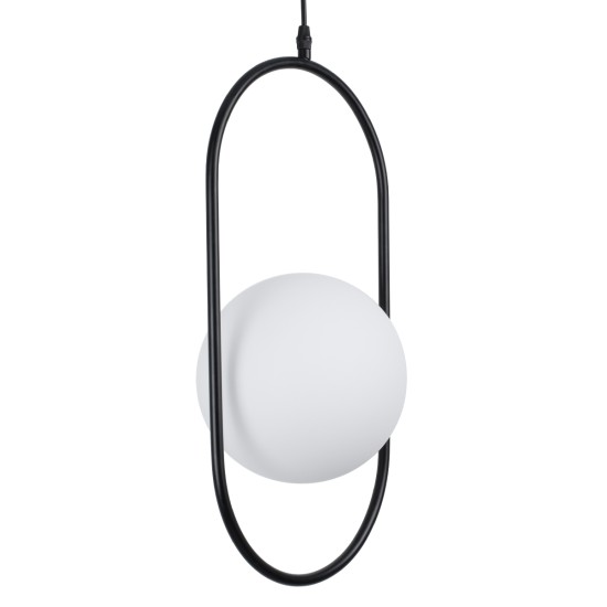 GLOBOSTAR® HAMBURG 00591 Μοντέρνο Κρεμαστό Φωτιστικό Οροφής με Ντουί 1 x E14 AC 220-240V IP20 - Μαύρο & Λευκό - Μ25 x Π20 x Υ50cm GLOBOSTAR® HAMBURG 00591 Μοντέρνο Κρεμαστό Φωτιστικό Οροφής με Ντουί 1 x E14 AC 220-240V IP20 - Μαύρο & Λευκό - Μ25 x Π20 x Υ50cm
