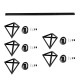 GLOBOSTAR® TRIANGLE 00608 Μοντέρνο Κρεμαστό Φωτιστικό Οροφής με Ντουί 5 x E27 AC 220-240V IP20 - Μαύρο - Μ170 x Π22 x Y130cm GLOBOSTAR® TRIANGLE 00608 Μοντέρνο Κρεμαστό Φωτιστικό Οροφής με Ντουί 5 x E27 AC 220-240V IP20 - Μαύρο - Μ170 x Π22 x Y130cm