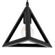 GLOBOSTAR® TRIANGLE 00608 Μοντέρνο Κρεμαστό Φωτιστικό Οροφής με Ντουί 5 x E27 AC 220-240V IP20 - Μαύρο - Μ170 x Π22 x Y130cm GLOBOSTAR® TRIANGLE 00608 Μοντέρνο Κρεμαστό Φωτιστικό Οροφής με Ντουί 5 x E27 AC 220-240V IP20 - Μαύρο - Μ170 x Π22 x Y130cm