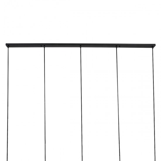 GLOBOSTAR® TRIANGLE 00608 Μοντέρνο Κρεμαστό Φωτιστικό Οροφής με Ντουί 5 x E27 AC 220-240V IP20 - Μαύρο - Μ170 x Π22 x Y130cm GLOBOSTAR® TRIANGLE 00608 Μοντέρνο Κρεμαστό Φωτιστικό Οροφής με Ντουί 5 x E27 AC 220-240V IP20 - Μαύρο - Μ170 x Π22 x Y130cm