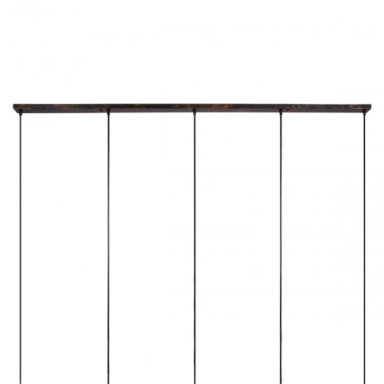 GLOBOSTAR® TRIANGLE 00609 Μοντέρνο Κρεμαστό Φωτιστικό Οροφής με Ντουί 5 x E27 AC 220-240V IP20 - Χάλκινο - Μ170 x Π22 x Y130cm GLOBOSTAR® TRIANGLE 00609 Μοντέρνο Κρεμαστό Φωτιστικό Οροφής με Ντουί 5 x E27 AC 220-240V IP20 - Χάλκινο - Μ170 x Π22 x Y130cm