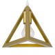 GLOBOSTAR® TRIANGLE 00610 Μοντέρνο Κρεμαστό Φωτιστικό Οροφής με Ντουί 5 x E27 AC 220-240V IP20 - Χρυσό - Μ170 x Π22 x Y130cm GLOBOSTAR® TRIANGLE 00610 Μοντέρνο Κρεμαστό Φωτιστικό Οροφής με Ντουί 5 x E27 AC 220-240V IP20 - Χρυσό - Μ170 x Π22 x Y130cm