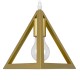 GLOBOSTAR® TRIANGLE 00610 Μοντέρνο Κρεμαστό Φωτιστικό Οροφής με Ντουί 5 x E27 AC 220-240V IP20 - Χρυσό - Μ170 x Π22 x Y130cm GLOBOSTAR® TRIANGLE 00610 Μοντέρνο Κρεμαστό Φωτιστικό Οροφής με Ντουί 5 x E27 AC 220-240V IP20 - Χρυσό - Μ170 x Π22 x Y130cm