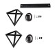 GLOBOSTAR® TRIANGLE 00611 Μοντέρνο Κρεμαστό Φωτιστικό Οροφής με Ντουί 2 x E27 AC 220-240V IP20 - Μαύρο - Μ60 x Π22 x Y130cm GLOBOSTAR® TRIANGLE 00611 Μοντέρνο Κρεμαστό Φωτιστικό Οροφής με Ντουί 2 x E27 AC 220-240V IP20 - Μαύρο - Μ60 x Π22 x Y130cm