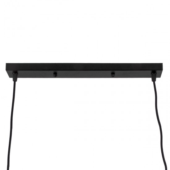 GLOBOSTAR® TRIANGLE 00611 Μοντέρνο Κρεμαστό Φωτιστικό Οροφής με Ντουί 2 x E27 AC 220-240V IP20 - Μαύρο - Μ60 x Π22 x Y130cm GLOBOSTAR® TRIANGLE 00611 Μοντέρνο Κρεμαστό Φωτιστικό Οροφής με Ντουί 2 x E27 AC 220-240V IP20 - Μαύρο - Μ60 x Π22 x Y130cm