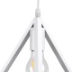 GLOBOSTAR® TRIANGLE 00612 Μοντέρνο Κρεμαστό Φωτιστικό Οροφής με Ντουί 2 x E27 AC 220-240V IP20 - Λευκό - Μ60 x Π22 x Y130cm GLOBOSTAR® TRIANGLE 00612 Μοντέρνο Κρεμαστό Φωτιστικό Οροφής με Ντουί 2 x E27 AC 220-240V IP20 - Λευκό - Μ60 x Π22 x Y130cm