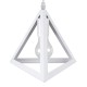 GLOBOSTAR® TRIANGLE 00612 Μοντέρνο Κρεμαστό Φωτιστικό Οροφής με Ντουί 2 x E27 AC 220-240V IP20 - Λευκό - Μ60 x Π22 x Y130cm GLOBOSTAR® TRIANGLE 00612 Μοντέρνο Κρεμαστό Φωτιστικό Οροφής με Ντουί 2 x E27 AC 220-240V IP20 - Λευκό - Μ60 x Π22 x Y130cm