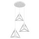GLOBOSTAR® TRIANGLE 00617 Μοντέρνο Κρεμαστό Φωτιστικό Οροφής με Ντουί 3 x E27 AC 220-240V IP20 - Λευκό - Μ49 x Π49 x Y130cm GLOBOSTAR® TRIANGLE 00617 Μοντέρνο Κρεμαστό Φωτιστικό Οροφής με Ντουί 3 x E27 AC 220-240V IP20 - Λευκό - Μ49 x Π49 x Y130cm