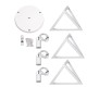 GLOBOSTAR® TRIANGLE 00617 Μοντέρνο Κρεμαστό Φωτιστικό Οροφής με Ντουί 3 x E27 AC 220-240V IP20 - Λευκό - Μ49 x Π49 x Y130cm GLOBOSTAR® TRIANGLE 00617 Μοντέρνο Κρεμαστό Φωτιστικό Οροφής με Ντουί 3 x E27 AC 220-240V IP20 - Λευκό - Μ49 x Π49 x Y130cm