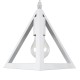 GLOBOSTAR® TRIANGLE 00617 Μοντέρνο Κρεμαστό Φωτιστικό Οροφής με Ντουί 3 x E27 AC 220-240V IP20 - Λευκό - Μ49 x Π49 x Y130cm GLOBOSTAR® TRIANGLE 00617 Μοντέρνο Κρεμαστό Φωτιστικό Οροφής με Ντουί 3 x E27 AC 220-240V IP20 - Λευκό - Μ49 x Π49 x Y130cm