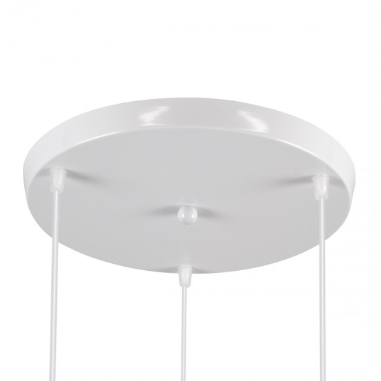 GLOBOSTAR® TRIANGLE 00617 Μοντέρνο Κρεμαστό Φωτιστικό Οροφής με Ντουί 3 x E27 AC 220-240V IP20 - Λευκό - Μ49 x Π49 x Y130cm GLOBOSTAR® TRIANGLE 00617 Μοντέρνο Κρεμαστό Φωτιστικό Οροφής με Ντουί 3 x E27 AC 220-240V IP20 - Λευκό - Μ49 x Π49 x Y130cm