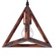 GLOBOSTAR® TRIANGLE 00618 Μοντέρνο Κρεμαστό Φωτιστικό Οροφής με Ντουί 3 x E27 AC 220-240V IP20 - Χάλκινο - Μ49 x Π49 x Y130cm GLOBOSTAR® TRIANGLE 00618 Μοντέρνο Κρεμαστό Φωτιστικό Οροφής με Ντουί 3 x E27 AC 220-240V IP20 - Χάλκινο - Μ49 x Π49 x Y130cm