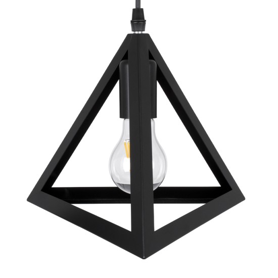 GLOBOSTAR® TRIANGLE 00621 Μοντέρνο Κρεμαστό Φωτιστικό Οροφής με Ντουί 3 x E27 AC 220-240V IP20 - Μαύρο - Μ70 x Π22 x Y130cm GLOBOSTAR® TRIANGLE 00621 Μοντέρνο Κρεμαστό Φωτιστικό Οροφής με Ντουί 3 x E27 AC 220-240V IP20 - Μαύρο - Μ70 x Π22 x Y130cm