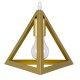 GLOBOSTAR® TRIANGLE 00625 Μοντέρνο Κρεμαστό Φωτιστικό Οροφής με Ντουί 3 x E27 AC 220-240V IP20 - Χρυσό - Μ70 x Π22 x Y130cm GLOBOSTAR® TRIANGLE 00625 Μοντέρνο Κρεμαστό Φωτιστικό Οροφής με Ντουί 3 x E27 AC 220-240V IP20 - Χρυσό - Μ70 x Π22 x Y130cm