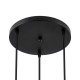 GLOBOSTAR® DILLON 00626 Μοντέρνο Κρεμαστό Φωτιστικό Οροφής με Ντουί 3 x E27 AC 220-240V IP20 - Μαύρο & Μπεζ - Μ26 x Π26 x Υ130cm GLOBOSTAR® DILLON 00626 Μοντέρνο Κρεμαστό Φωτιστικό Οροφής με Ντουί 3 x E27 AC 220-240V IP20 - Μαύρο & Μπεζ - Μ26 x Π26 x Υ130cm