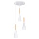 GLOBOSTAR® DILLON 00627 Μοντέρνο Κρεμαστό Φωτιστικό Οροφής με Ντουί 3 x E27 AC 220-240V IP20 - Λευκό & Μπεζ - Μ26 x Π26 x Υ130cm GLOBOSTAR® DILLON 00627 Μοντέρνο Κρεμαστό Φωτιστικό Οροφής με Ντουί 3 x E27 AC 220-240V IP20 - Λευκό & Μπεζ - Μ26 x Π26 x Υ130cm