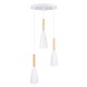 GLOBOSTAR® DILLON 00627 Μοντέρνο Κρεμαστό Φωτιστικό Οροφής με Ντουί 3 x E27 AC 220-240V IP20 - Λευκό & Μπεζ - Μ26 x Π26 x Υ130cm GLOBOSTAR® DILLON 00627 Μοντέρνο Κρεμαστό Φωτιστικό Οροφής με Ντουί 3 x E27 AC 220-240V IP20 - Λευκό & Μπεζ - Μ26 x Π26 x Υ130cm