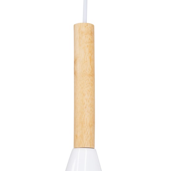 GLOBOSTAR® DILLON 00627 Μοντέρνο Κρεμαστό Φωτιστικό Οροφής με Ντουί 3 x E27 AC 220-240V IP20 - Λευκό & Μπεζ - Μ26 x Π26 x Υ130cm GLOBOSTAR® DILLON 00627 Μοντέρνο Κρεμαστό Φωτιστικό Οροφής με Ντουί 3 x E27 AC 220-240V IP20 - Λευκό & Μπεζ - Μ26 x Π26 x Υ130cm