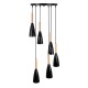 GLOBOSTAR® DILLON 00628 Μοντέρνο Κρεμαστό Φωτιστικό Οροφής με Ντουί 6 x E27 AC 220-240V IP20 - Μαύρο & Μπεζ - Μ52 x Π52 x Y130cm GLOBOSTAR® DILLON 00628 Μοντέρνο Κρεμαστό Φωτιστικό Οροφής με Ντουί 6 x E27 AC 220-240V IP20 - Μαύρο & Μπεζ - Μ52 x Π52 x Y130cm