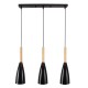 GLOBOSTAR® DILLON 00630 Μοντέρνο Κρεμαστό Φωτιστικό Οροφής με Ντουί 3 x E27 AC 220-240V IP20 - Μαύρο & Μπεζ - Μ54 x Π14 x Υ130cm GLOBOSTAR® DILLON 00630 Μοντέρνο Κρεμαστό Φωτιστικό Οροφής με Ντουί 3 x E27 AC 220-240V IP20 - Μαύρο & Μπεζ - Μ54 x Π14 x Υ130cm