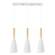 GLOBOSTAR® DILLON 00631 Μοντέρνο Κρεμαστό Φωτιστικό Οροφής με Ντουί 3 x E27 AC 220-240V IP20 - Λευκό & Μπεζ - Μ54 x Π14 x Υ130cm GLOBOSTAR® DILLON 00631 Μοντέρνο Κρεμαστό Φωτιστικό Οροφής με Ντουί 3 x E27 AC 220-240V IP20 - Λευκό & Μπεζ - Μ54 x Π14 x Υ130cm