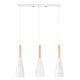 GLOBOSTAR® DILLON 00631 Μοντέρνο Κρεμαστό Φωτιστικό Οροφής με Ντουί 3 x E27 AC 220-240V IP20 - Λευκό & Μπεζ - Μ54 x Π14 x Υ130cm GLOBOSTAR® DILLON 00631 Μοντέρνο Κρεμαστό Φωτιστικό Οροφής με Ντουί 3 x E27 AC 220-240V IP20 - Λευκό & Μπεζ - Μ54 x Π14 x Υ130cm