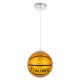 GLOBOSTAR® SPALDING NBA 00645 Παιδικό Κρεμαστό Φωτιστικό Οροφής με Ντουί 1 x E27 AC 220-240V IP20 - Πορτοκαλί & Μαύρο - Μ18 x Π18 x Υ18cm GLOBOSTAR® SPALDING NBA 00645 Παιδικό Κρεμαστό Φωτιστικό Οροφής με Ντουί 1 x E27 AC 220-240V IP20 - Πορτοκαλί & Μαύρο - Μ18 x Π18 x Υ18cm