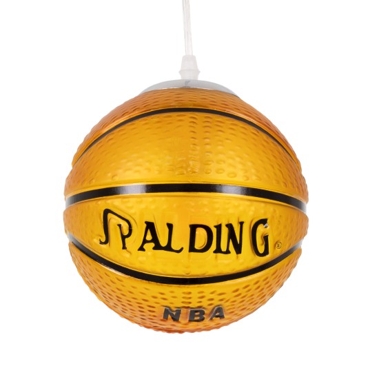 GLOBOSTAR® SPALDING NBA 00645 Παιδικό Κρεμαστό Φωτιστικό Οροφής με Ντουί 1 x E27 AC 220-240V IP20 - Πορτοκαλί & Μαύρο - Μ18 x Π18 x Υ18cm GLOBOSTAR® SPALDING NBA 00645 Παιδικό Κρεμαστό Φωτιστικό Οροφής με Ντουί 1 x E27 AC 220-240V IP20 - Πορτοκαλί & Μαύρο - Μ18 x Π18 x Υ18cm