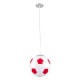 GLOBOSTAR® FOOTBALL 00646 Παιδικό Κρεμαστό Φωτιστικό Οροφής με Ντουί 1 x E27 AC 220-240V IP20 - Λευκό & Κόκκινο - Μ25 x Π25 x Υ25cm GLOBOSTAR® FOOTBALL 00646 Παιδικό Κρεμαστό Φωτιστικό Οροφής με Ντουί 1 x E27 AC 220-240V IP20 - Λευκό & Κόκκινο - Μ25 x Π25 x Υ25cm