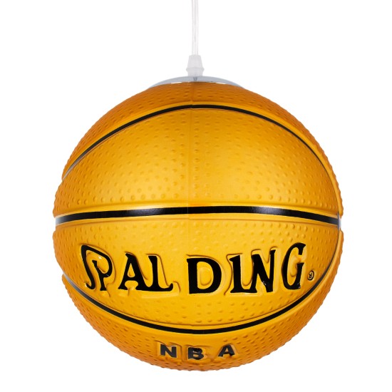 GLOBOSTAR® SPALDING NBA 00649 Παιδικό Κρεμαστό Φωτιστικό Οροφής με Ντουί 1 x E27 AC 220-240V IP20 - Πορτοκαλί & Μαύρο - Μ25 x Π25 x Υ25cm GLOBOSTAR® SPALDING NBA 00649 Παιδικό Κρεμαστό Φωτιστικό Οροφής με Ντουί 1 x E27 AC 220-240V IP20 - Πορτοκαλί & Μαύρο - Μ25 x Π25 x Υ25cm