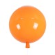 GLOBOSTAR® BALLOON 00650 Παιδικό Φωτιστικό Οροφής με Ντουί 1 x E27 AC 220-240V IP20 - Πορτοκαλί - Μ30 x Π30 x Υ33cm