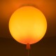 GLOBOSTAR® BALLOON 00650 Παιδικό Φωτιστικό Οροφής με Ντουί 1 x E27 AC 220-240V IP20 - Πορτοκαλί - Μ30 x Π30 x Υ33cm