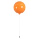 GLOBOSTAR® BALLOON 00650 Παιδικό Φωτιστικό Οροφής με Ντουί 1 x E27 AC 220-240V IP20 - Πορτοκαλί - Μ30 x Π30 x Υ33cm