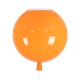 GLOBOSTAR® BALLOON 00650 Παιδικό Φωτιστικό Οροφής με Ντουί 1 x E27 AC 220-240V IP20 - Πορτοκαλί - Μ30 x Π30 x Υ33cm