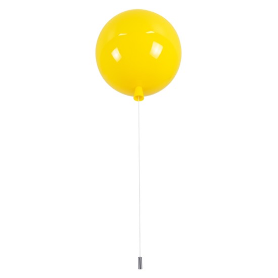 GLOBOSTAR® BALLOON 00651 Παιδικό Φωτιστικό Οροφής με Ντουί 1 x E27 AC 220-240V IP20 - Κίτρινο - Μ30 x Π30 x Υ33cm GLOBOSTAR® BALLOON 00651 Παιδικό Φωτιστικό Οροφής με Ντουί 1 x E27 AC 220-240V IP20 - Κίτρινο - Μ30 x Π30 x Υ33cm