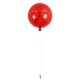 GLOBOSTAR® BALLOON 00652 Παιδικό Φωτιστικό Οροφής με Ντουί 1 x E27 AC 220-240V IP20 - Κόκκινο - Μ30 x Π30 x Υ33cm