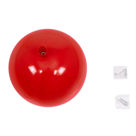 GLOBOSTAR® BALLOON 00652 Παιδικό Φωτιστικό Οροφής με Ντουί 1 x E27 AC 220-240V IP20 - Κόκκινο - Μ30 x Π30 x Υ33cm