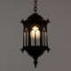 GLOBOSTAR® DARCY 00655 Vintage Κρεμαστό Φωτιστικό Οροφής με Ντουί 1 x E27 AC 220-240V IP20 - Μαύρο - Μ15.5 x Π15.5 x Υ32.5cm