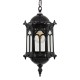 GLOBOSTAR® DARCY 00655 Vintage Κρεμαστό Φωτιστικό Οροφής με Ντουί 1 x E27 AC 220-240V IP20 - Μαύρο - Μ15.5 x Π15.5 x Υ32.5cm