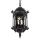 GLOBOSTAR® DARCY 00655 Vintage Κρεμαστό Φωτιστικό Οροφής με Ντουί 1 x E27 AC 220-240V IP20 - Μαύρο - Μ15.5 x Π15.5 x Υ32.5cm