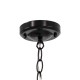 GLOBOSTAR® DARCY 00655 Vintage Κρεμαστό Φωτιστικό Οροφής με Ντουί 1 x E27 AC 220-240V IP20 - Μαύρο - Μ15.5 x Π15.5 x Υ32.5cm