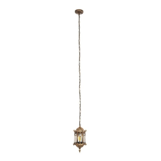 GLOBOSTAR® DARCY 00656 Vintage Κρεμαστό Φωτιστικό Οροφής με Ντουί 1 x E27 AC 220-240V IP20 - Μπρούτζινο - Μ15.5 x Π15.5 x Υ32.5cm GLOBOSTAR® DARCY 00656 Vintage Κρεμαστό Φωτιστικό Οροφής με Ντουί 1 x E27 AC 220-240V IP20 - Μπρούτζινο - Μ15.5 x Π15.5 x Υ32.5cm