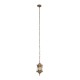 GLOBOSTAR® DARCY 00656 Vintage Κρεμαστό Φωτιστικό Οροφής με Ντουί 1 x E27 AC 220-240V IP20 - Μπρούτζινο - Μ15.5 x Π15.5 x Υ32.5cm GLOBOSTAR® DARCY 00656 Vintage Κρεμαστό Φωτιστικό Οροφής με Ντουί 1 x E27 AC 220-240V IP20 - Μπρούτζινο - Μ15.5 x Π15.5 x Υ32.5cm
