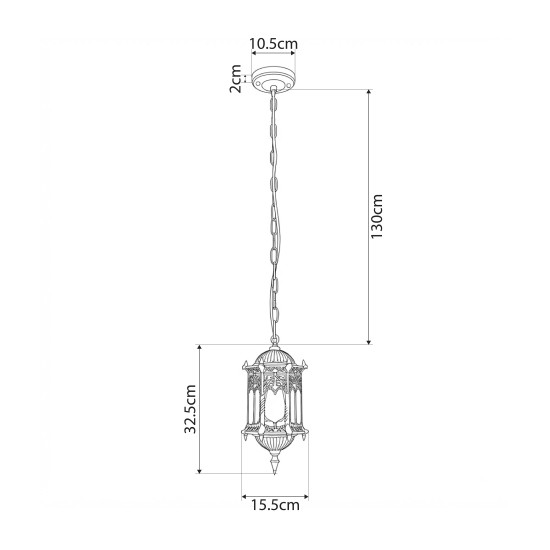 GLOBOSTAR® DARCY 00656 Vintage Κρεμαστό Φωτιστικό Οροφής με Ντουί 1 x E27 AC 220-240V IP20 - Μπρούτζινο - Μ15.5 x Π15.5 x Υ32.5cm GLOBOSTAR® DARCY 00656 Vintage Κρεμαστό Φωτιστικό Οροφής με Ντουί 1 x E27 AC 220-240V IP20 - Μπρούτζινο - Μ15.5 x Π15.5 x Υ32.5cm