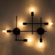 GLOBOSTAR® PIPING 00664 Vintage Φωτιστικό Τοίχου - Απλίκα με Ντουί 6 x E27 AC 220-240V IP20 - Μαύρο - Μ66 x Π9.5 x Υ49cm GLOBOSTAR® PIPING 00664 Vintage Φωτιστικό Τοίχου - Απλίκα με Ντουί 6 x E27 AC 220-240V IP20 - Μαύρο - Μ66 x Π9.5 x Υ49cm
