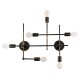 GLOBOSTAR® PIPING 00666-1 Vintage Φωτιστικό Οροφής με Ντουί 6 x E27 AC 220-240V IP20 - Μπρούτζινο - Μ66 x Π9.5 x Υ49cm GLOBOSTAR® PIPING 00666-1 Vintage Φωτιστικό Οροφής με Ντουί 6 x E27 AC 220-240V IP20 - Μπρούτζινο - Μ66 x Π9.5 x Υ49cm