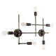 GLOBOSTAR® PIPING 00666-1 Vintage Φωτιστικό Οροφής με Ντουί 6 x E27 AC 220-240V IP20 - Μπρούτζινο - Μ66 x Π9.5 x Υ49cm GLOBOSTAR® PIPING 00666-1 Vintage Φωτιστικό Οροφής με Ντουί 6 x E27 AC 220-240V IP20 - Μπρούτζινο - Μ66 x Π9.5 x Υ49cm
