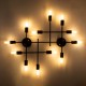 GLOBOSTAR® PIPING 00667 Vintage Φωτιστικό Τοίχου - Απλίκα με Ντουί 12 x E27 AC 220-240V IP20 - Μαύρο - Μ78.5 x Π9.5 x Υ64cm GLOBOSTAR® PIPING 00667 Vintage Φωτιστικό Τοίχου - Απλίκα με Ντουί 12 x E27 AC 220-240V IP20 - Μαύρο - Μ78.5 x Π9.5 x Υ64cm