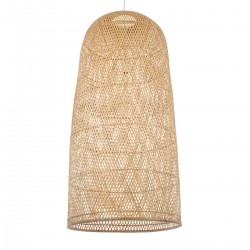 GLOBOSTAR® CALERO 00670 Boho Κρεμαστό Φωτιστικό Οροφής με Ντουί 1 x E27 AC 220-240V IP20 - Μπεζ - Μ60 x Π60 x Y120cm