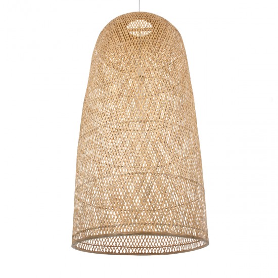 GLOBOSTAR® CALERO 00670 Boho Κρεμαστό Φωτιστικό Οροφής με Ντουί 1 x E27 AC 220-240V IP20 - Μπεζ - Μ60 x Π60 x Y120cm
